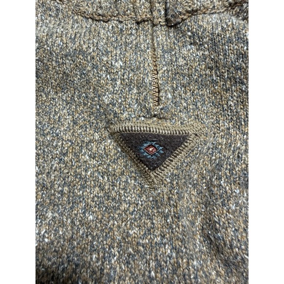 Woolrich Pullover 1/4 Zip Sweater Long Sleeve Brown Women's M Pony Vintage Cozy - Picture 8 of 11